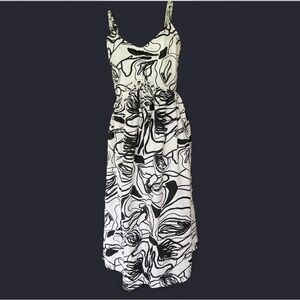 Sincerely Jules Black and White Midi Sundress